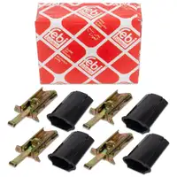 4x febi 19689 Türfeststeller für MERCEDES 190 W201 W124 W126 vorne + hinten 1267200516