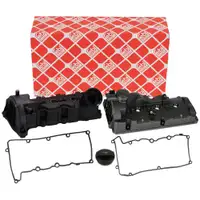 2x febi Ventildeckel + Dichtung + Deckel f&uuml;r VW Touareg 7P A6 C7 A7 4G A8 Q5 8RB 3.0 TDI