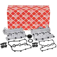 2x febi Ventildeckel + Dichtung + Deckel f&uuml;r AUDI A4 A5 A6 A7 A8 Q5 Q7 PORSCHE Cayenne