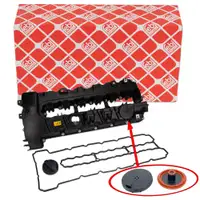 febi Ventildeckel + Dichtung + Einf&uuml;lldeckel f&uuml;r BMW E90-93 E60 E61 F10 F11 E63 E64 N53