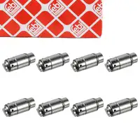 8x febi 11615 Exhaust-Side Valve Tappets for MERCEDES W202, W210, W211, W220, R129, R230, M113