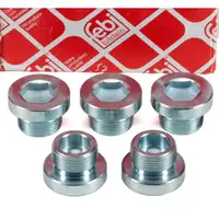 5x febi 194320 Verschlussschraube Getriebegeg&auml;use f&uuml;r AUDI PORSCHE VW WHT000323A