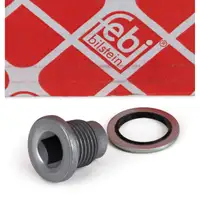 febi 101250 &Ouml;lablassschraube + Dichtring M16x1,5mm f&uuml;r DACIA MERCEDES OPEL RENAULT VOLVO