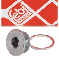 febi &Ouml;lablassschraube M22x1,5 + Dichtring f&uuml;r AUDI A4 A5 A6 A7 Q5 PORSCHE Macan 95B