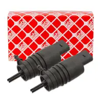 2x febi 23113 Waschwasserpumpe für VW AUDI BMW MERCEDES OPEL PORSCHE SEAT SKODA SMART VW