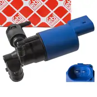 febi 170096 Waschwasserpumpe Dualpumpe f&uuml;r FORD C-Max 2 VOLVO S60 2 134 V60 1 155 2 225