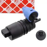 febi Waschwasserpumpe Dualpumpe f&uuml;r VW Golf 2 3 Passat SEAT OPEL FORD PEUGEOT CITROEN
