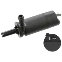 febi Waschwasserpumpe Monopumpe f&uuml;r PEUGEOT Boxer CITROEN Jumper FIAT Ducato ALFA 147 156