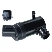 febi Waschwasserpumpe Monopumpe f&uuml;r HYUNDAI i10 ix35 Tucson KIA Sportage 3 Picanto 2 vorne