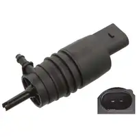 febi Waschwasserpumpe Monopumpe für VW AUDI A3 BMW E90 E60 MERCEDES SEAT PORSCHE SKODA