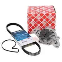 febi Wasserpumpe + DAYCO 4PK788 Keilrippenriemen f&uuml;r SMART Cabrio City-Coupe ForTwo 450