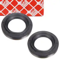 2x febi 102961 Differential shaft seal for Mercedes 190 W201, W202, W124, W210 (rear)