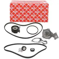 febi Zahnriemensatz + Wapu + Keilrippenriemensatz f&uuml;r FORD Fiesta 6 7 Focus 3 1.0 EcoBoost
