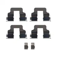 febi 181500 Zubehörsatz Montagestz Federnsatz für Bremsbeläge hinten