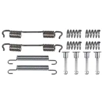 HIRSCHER Bremsscheiben + Bel&auml;ge + Sensor + Bremsbacken f&uuml;r BMW 3er 318-325i vorne + hinten