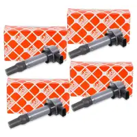 4x febi 106151 Z&uuml;ndspule f&uuml;r SMART ForFour (454) MITSUBISHI Colt 6 / CZC 1.3 1.5 95-122 PS