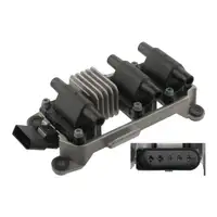 febi Z&uuml;ndspule f&uuml;r VW Passat B5 B5.5 AUDI A4 B5 B6 A6 C5 SKODA Superb 1 2.4 2.8 078905104A