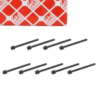 9x febi 14340 Zylinderkopfschraube f&uuml;r VW Golf 3 4 Passat Sharan T4 Vento 2.3 2.8/2.9 VR6