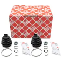 2x febi Achsmanschette Satz f&uuml;r VW Polo 3 Lupo 1 SEAT Arosa 6H vorne radseitig 6N0498203