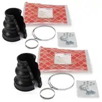 2x febi Achsmanschetten Satz f&uuml;r PORSCHE 356 VW K&auml;fer hinten GETRIEBESEITIG PCG341911
