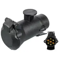 febi 171829 LANG Adapter Langadapter Stecker Steckdose Anh&auml;nger Kupplung 7 auf 13 polig