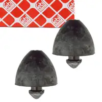 2x febi Anschlagpuffer Gummianschlag f&uuml;r IVECO Daily 2 4 Vorderachse au&szlig;en oben 93803299