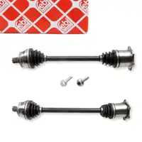 2x febi Antriebswelle Gelenkwelle f&uuml;r AUDI A4 B6 B7 SEAT Exeo 3R mit Schaltgetriebe vorne