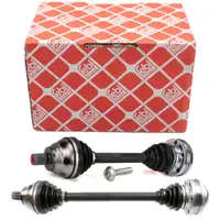 2x febi Antriebswelle f&uuml;r VW Golf 5 6 7 Passat B6 B7 A3 8P 8V Q3 8U 6-Gang Schaltung vorne