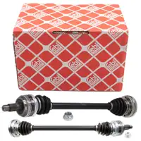 2x febi Antriebswelle f&uuml;r BMW 1er E81-88 116-120i 118d 3er E90-93 316-323i hinten