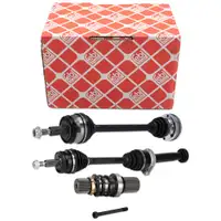 2x febi Antriebswelle + Steckwelle f&uuml;r VW Multivan Transporter T5 2.0 TDI 5-Gang vorne