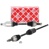 2x febi Antriebswelle f&uuml;r BMW 3er E90 E91 E92 325-335i 320/330d xDrive Vorderachse