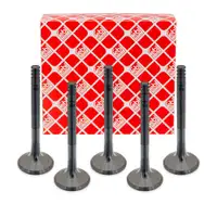 5x febi 21022 Auslassventil f&uuml;r VW California Multivan Transporter T5 Touareg 7L 2.5 TDI