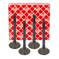 4x febi 34531 Auslassventil f&uuml;r VW Golf 3 Passat Sharan Touran T4 T5 Vento 1.6 1.8 2.0