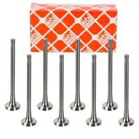 8x febi Auslassventil f&uuml;r MERCEDES W205 S205 OM626 RENAULT Megane 3 4 Scenic 3 1.6 dCi