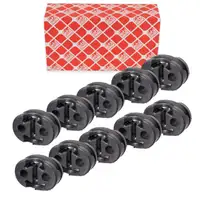 10x febi 107313 Auspuffgummi für FIAT Ducato 250 500L Panda 169 312 Doblo hinten 51854824