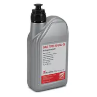febi 48785 Axle Gear Oil 75W-85 GL-5 YELLOW for AUDI, BMW, MERCEDES, VW - 1L (1 liter)