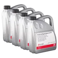 20L febi 32605 ATF Automatikgetriebe&ouml;l ROT f&uuml;r MB 236.41/51 Dexron VI Mercon LV DTFR10B100