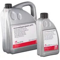 6L 6-liter febi Automatic Transmission Fluid (ATF) for BMW, Ford, MINI, Opel, PSA, Volvo, and VW