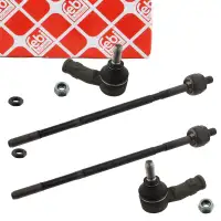 2x febi PROKIT Spurstange + Spurstangenkopf f&uuml;r VW Golf 3 Vento 1N1 mit TRW Servo vorne