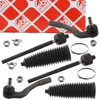 2x febi Spurstange + Spurstangenkopf + Manschette f&uuml;r MERCEDES W203 S203 CL203 C209 vorne