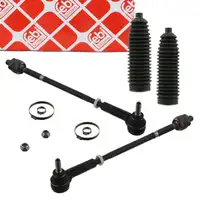 2x febi Spurstange + Kopf + Manschette f&uuml;r VW Golf 4 Bora AUDI 8L1 Leon 1M Octavia 1 vorne