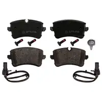 febi Bremsscheiben + Bremsbel&auml;ge + Sensor f&uuml;r AUDI A6 C7 A7 4G PORSCHE Macan 95B hinten