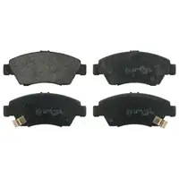 febi Bremsen Set Bremsscheiben + Bel&auml;ge f&uuml;r HONDA Civic 6 7 1.4 1.5 1.6 90-160 PS vorne