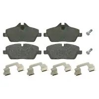 febi Bremsscheiben + Bremsbel&auml;ge + Sensor f&uuml;r BMW 1er E81 E87 116i 116d ab 03.2010 vorne