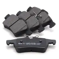 febi Bremsen Set Bremsscheiben + Bremsbel&auml;ge f&uuml;r JAGUAR XF I XJ XK II S-Type 2 hinten