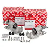 2x febi Bremssattel &Oslash; 38mm + F&uuml;hrungsh&uuml;lsen f&uuml;r VW Golf 5 6 AUDI 8P Leon Octavia 2 hinten