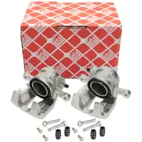 2x febi Bremssattel &Oslash; 57mm + F&uuml;hrungsh&uuml;lsen f&uuml;r MERCEDES W169 A150 A160 A160CDI vorne