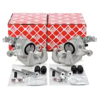 2x febi Bremssattel &Oslash; 38mm + F&uuml;hrungsh&uuml;lsen f&uuml;r VW Golf 6 Touran 8P Leon mit 272mm hinten