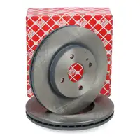 febi 108431 Brake Disc Set for MAZDA 2 DE_ DH_ 1.3, 1.5, 1.4/1.6 MZ-CD (front) DF71-33-251