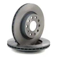 febi Bremsscheiben + Bel&auml;ge + Sensor f&uuml;r VW Golf 5 6 A3 8P leon 1P Octavia 2 vorne hinten